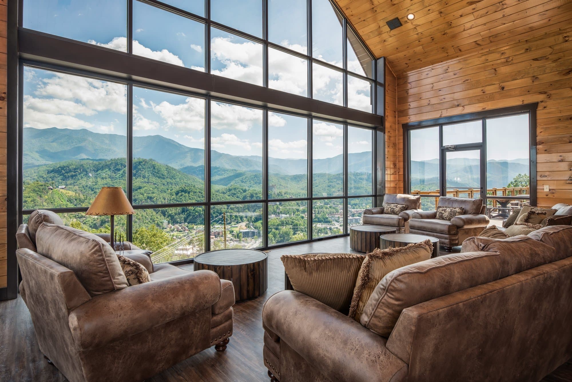 Living room with view