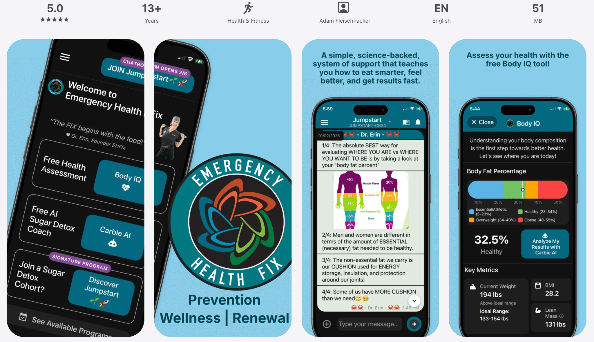 Free immediate access to Carbie AI and Body IQ. (Mobile app only)