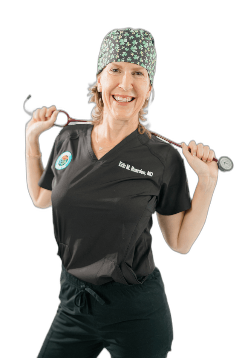 Dr. Erin Reardon, MD — board-certified emergency physician and author of Sugar Be Sugarin'